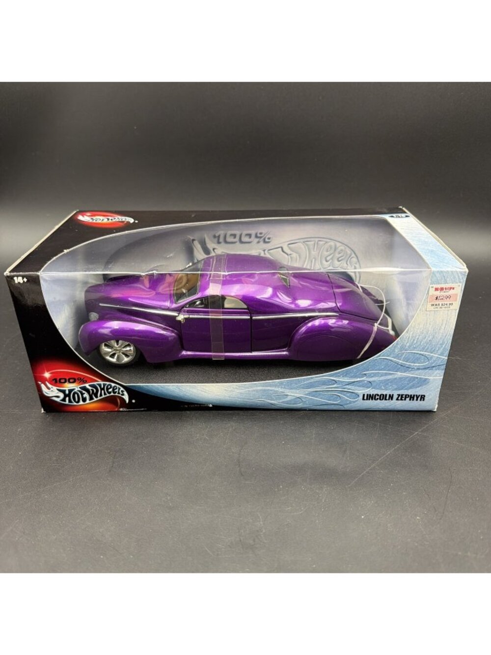 100% Hot Wheels 29229 Lincoln Zephyr 1:18 Die Cast Model Vehicle NEW